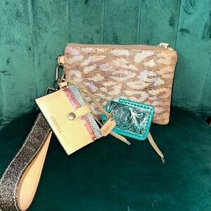 Consuela Gold and Multicolor Women's Bag Set